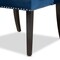Baxton Studio Lamont Modern Transitional Navy Blue Velvet and Dark Brown Finished Wood Wingback Dining Chair 176-10963-Zoro - alternate 8